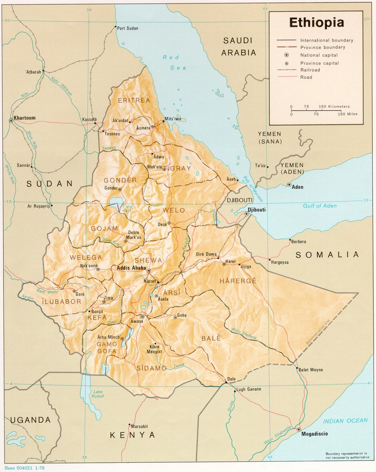 äldsta Etiopiska karta