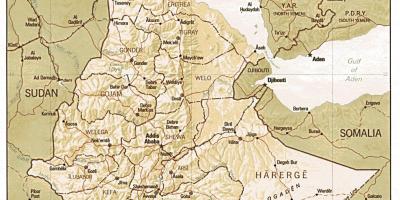 Gamla Etiopien karta