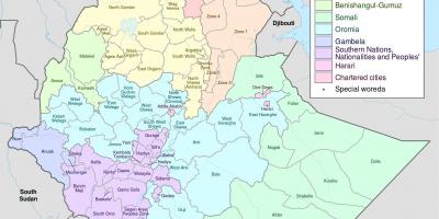 Nya Etiopien karta